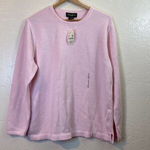 Eddie Bauer Women's Light Pink Long Sleeve Casual Crewneck Sweater Size M